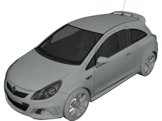 Opel Corsa OPC 3D Model preview