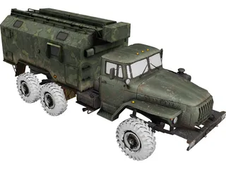URAL 4320 3D Model preview