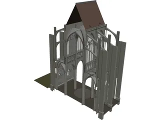 Notre Dame Reims 3D Model preview