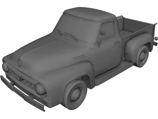 Ford F-100 (1953) 3D Model preview