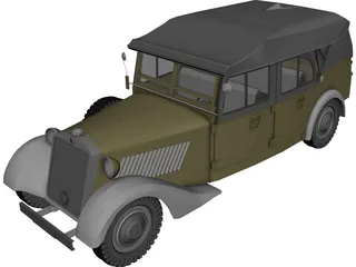 Mercedes-Benz 170 VK Kubelsitzwagen (1938) 3D Model preview