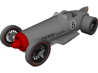 Hot Rod 3D Model preview
