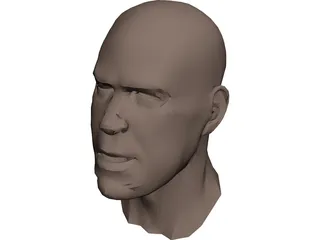Human Head Face 3D Model preview