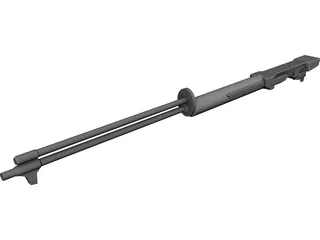 M1 Garand Barrel 3D Model preview