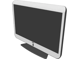 Sony Black Screen Plasma 3D Model preview