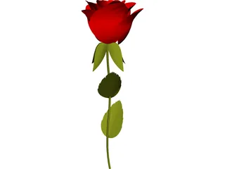 Rose 3D Model preview