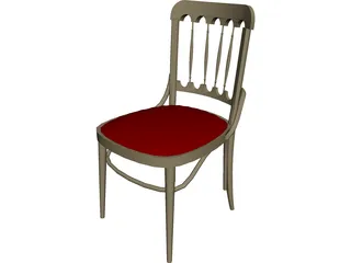 Chair Kitchen 3D Model preview
