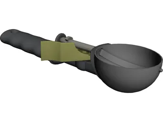 Ice Cream Scoop 3D Model preview