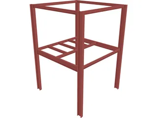 Steel Scaffolding 3D Model preview