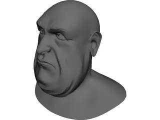 Opera Man Face 3D Model preview