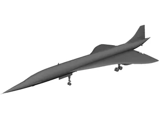 Concorde 3D Model preview
