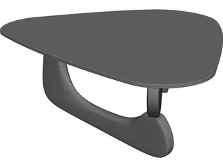 Glass Coffee Table 3D Model preview