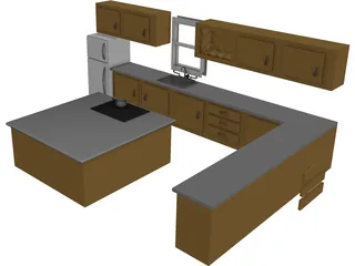 Kitchen 3D Model preview