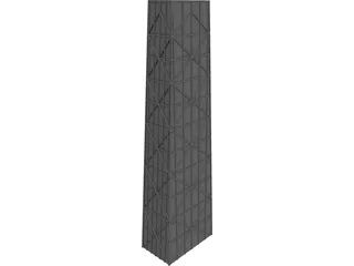 Hancock Tower, Chicago IL 3D Model preview