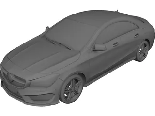 Mercedes-Benz CLA (2015) 3D Model preview