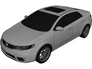 Kia Cerato (2010) 3D Model preview