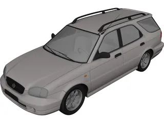 Suzuki Baleno Kombi (1999) 3D Model preview