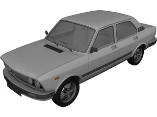 Fiat 132 (1981) 3D Model preview