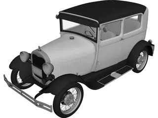 Ford Model A (1929) 3D Model preview