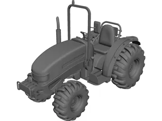 Tractor 3D Model preview