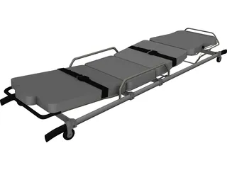 Pensi 2000 SE Ambulance Strecher 3D Model preview