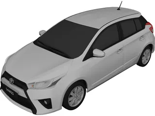 Toyota Yaris (2016) 3D Model preview
