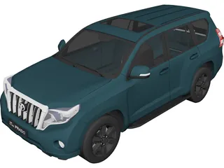 Toyota Land Cruiser Prado (2016) 3D Model preview