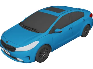 Kia Cerato (2017) 3D Model preview