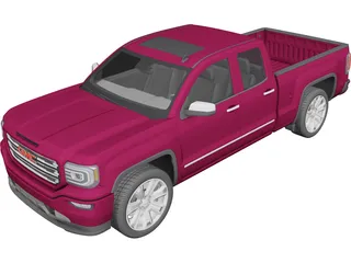 GMC Sierra Pickup (2016) 3D Model preview