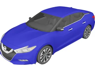 Nissan Maxima (2016) 3D Model preview