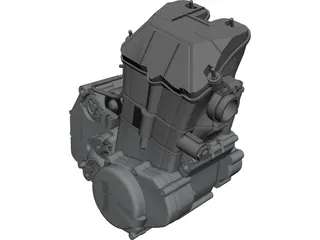 Husaberg Engine 450cc 3D Model preview