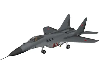 MiG-29A Fulcrum 3D Model preview