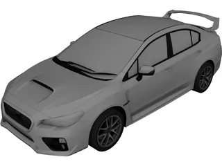 Subaru WRX STI Type S (2015) 3D Model preview