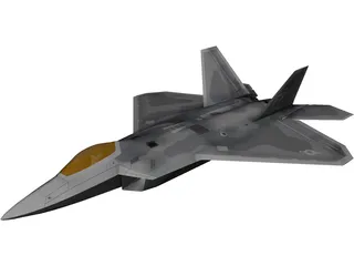 F-22 Raptor 3D Model preview