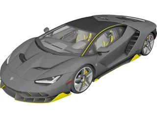 Lamborghini Centenario LP 770-4 (2016) 3D Model preview