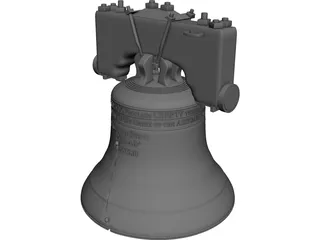 Liberty Bell 3D Model preview