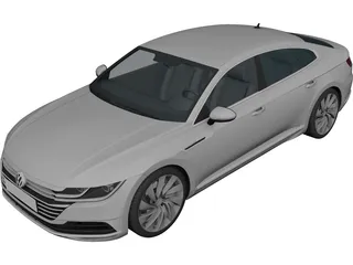 Volkswagen Arteon (2018) 3D Model preview