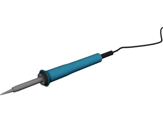Soldering Iron 3D Model preview