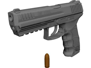 Heckler & Koch P30L 3D Model preview