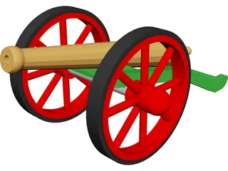 8PDR Cannon 3D Model preview