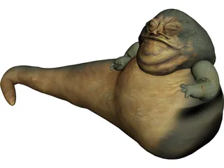 Star Wars Jabba the Hutt 3D Model preview