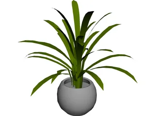 Plant in Pot 3D Model preview