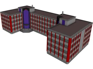 Office Building 3D Model preview
