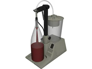 Wine Bottler 3D Model preview