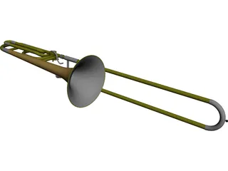 Trombone 3D Model preview