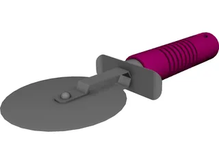 Pizza Cutter 3D Model preview