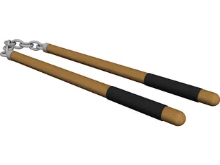 Nunchucks 3D Model preview