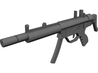 H&K MP5 3D Model preview