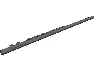 Flute 3D Model preview
