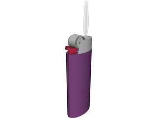 Bic Lighter 3D Model preview